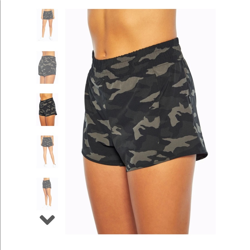 Black & Grey Camo Athletic Shorts M